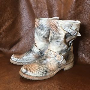 Custom Snakeskin FRYE Veronica Short Boot 9